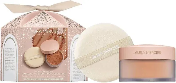 Laura Mercier Translucent Loose Setting Powder Ultra Blur & Puff Set Divinely Flawless