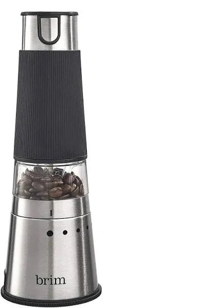 Brim Electric Handheld Burr Coffee Grinder with Removable 30g Ground Container