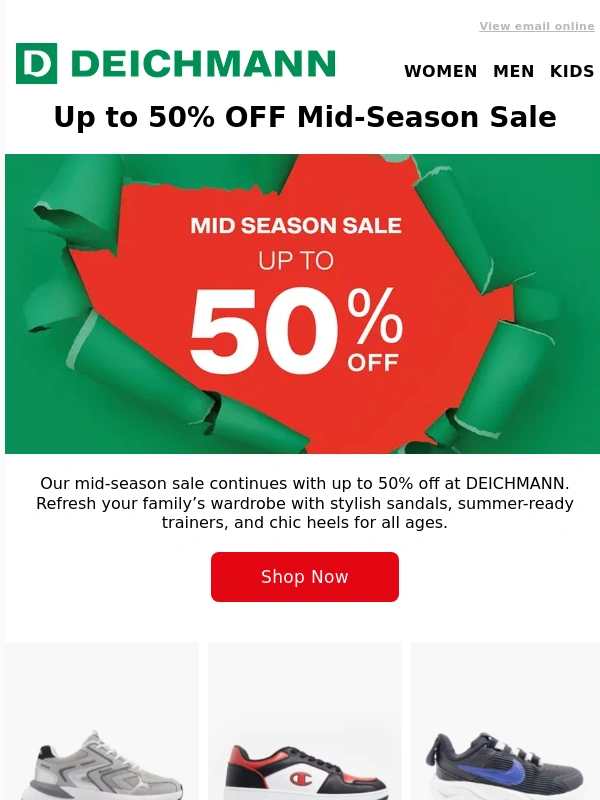 DEICHMANN - Bank Holiday Shopping? Save at DEICHMANN!