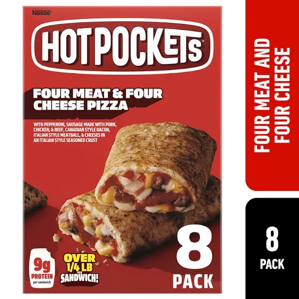 Hot Pockets Four Meat & Four Cheese Frozen Sandwiches