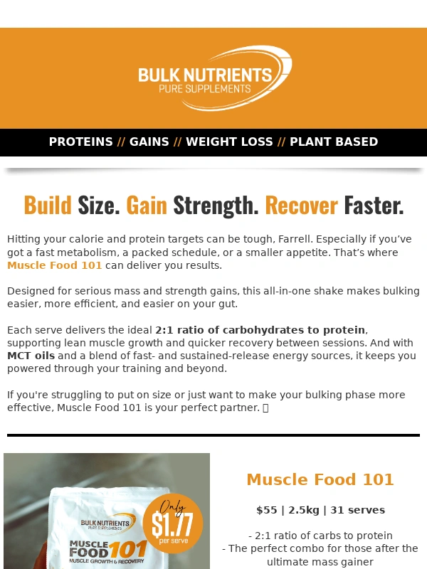 Bulk Nutrients - Bulk to Basics: Your Go-To for Serious Gains ?