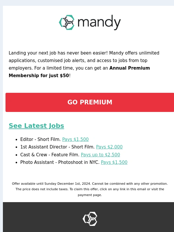 Mandy Crew - Black Friday is here! | + latest jobs!