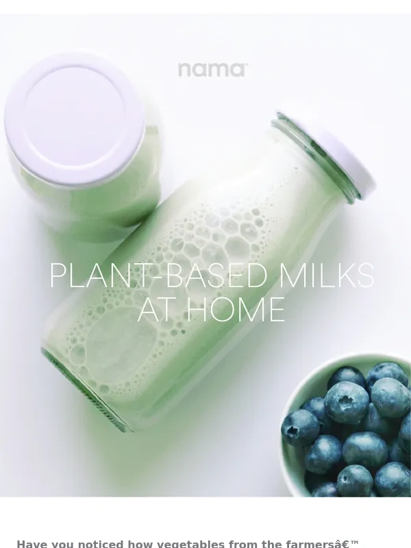 NAMAWELL - Making Plant-Based Milks at Home