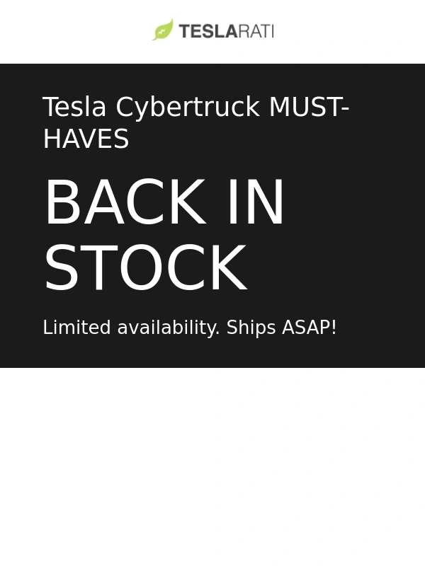 Teslarati - ALERT: Back in Stock! MUST-HAVES
