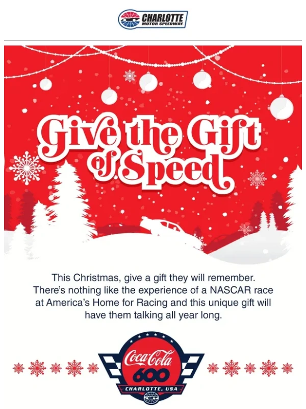 Charlotte Motor Speedway - Jingle All The Way To Race Day