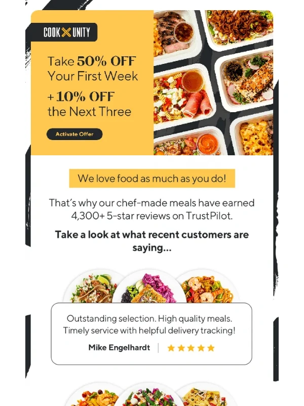 CookUnity - 50% off Chef-Crafted Meals,Delivered