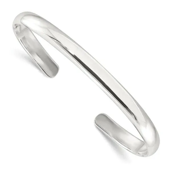 925 Sterling Silver Cuff Bangle Bracelet