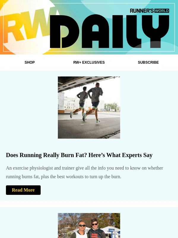 Runners World - Does Running Really Burn Fat? Here’s What Experts Say