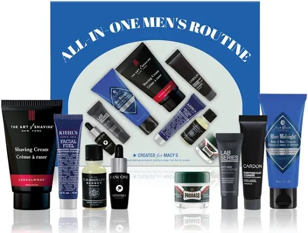 Macy's Men's 8-Pc. All-In-One Routine Skincare Set