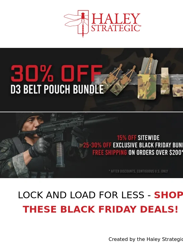 Haley Strategic - Tactical Upgrade: Save 30% on D3 Belt Pouch Bundles
