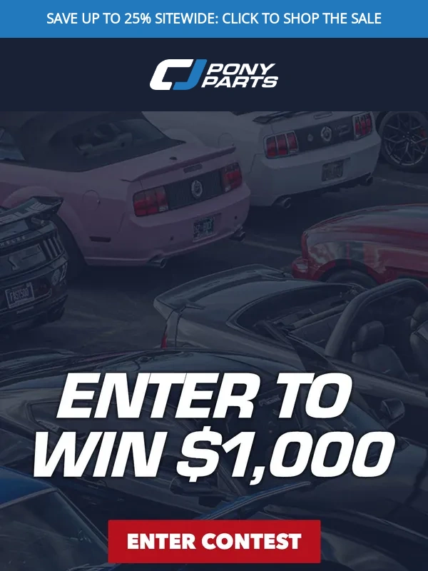 CJ Pony Parts - $1,000 Gift Card Giveaway
