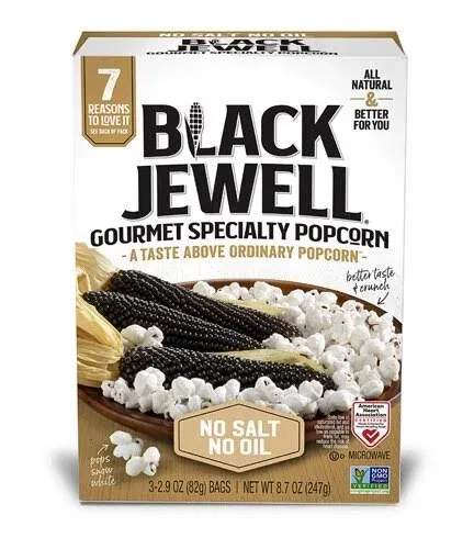 Black Jewell No Salt No Oil Microwave Popcorn