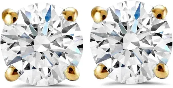 Bliss Diamond 1 Carat Lab Grown Diamond Studs in 14K Yellow Gold