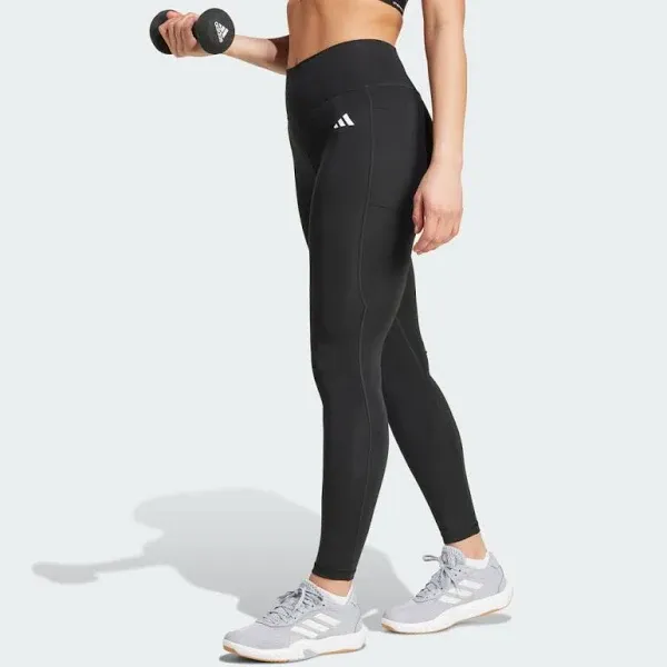 adidas Women's Optime Essentials Stash Pocket Full-Length Leggings