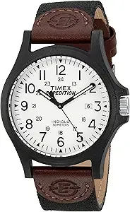 Timex Expedition Mens 40mm Brown/Black Mechanical Watch $26