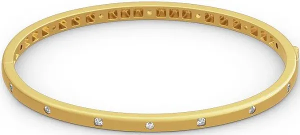 Jeulia Round Cut Sterling Silver Bangle