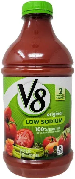 V8 100% Vegetable Juice Low Sodium Original