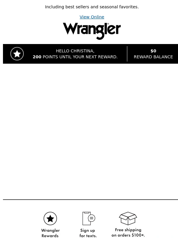 Wrangler - Up to 60% off + free shipping!