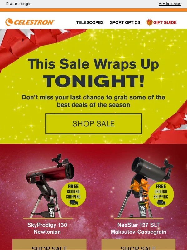 Celestron - ⏰ FINAL HOURS: Don't sleep on this sale