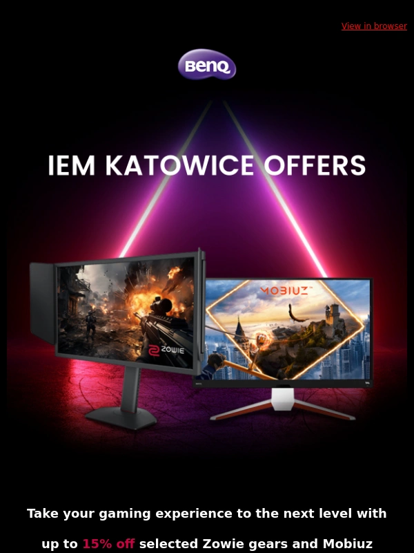 BenQ - IEM Katowice EXPO 2024 Limited-Time Offers!