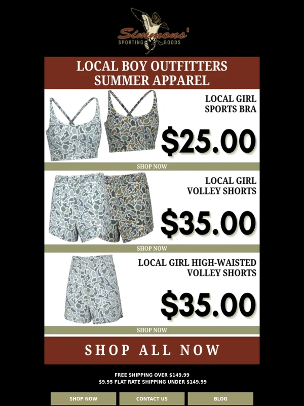 Simmons Sporting Goods - Local Boy Outfitters Summer Apparel: Shop Now at Simmons!