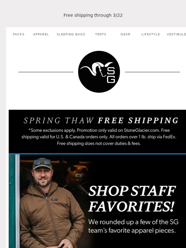 Stone Glacier - Shop staff favorites