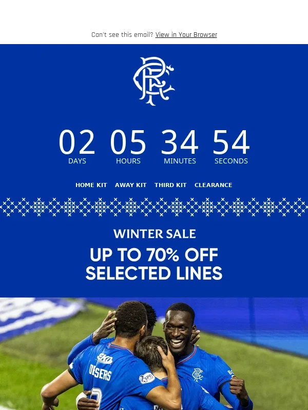 Rangers - ? We're extending our Winter Sale! ?
