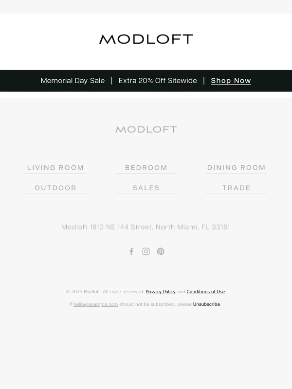 Modloft - New Outdoor Arrivals | On Sale For Memorial Day