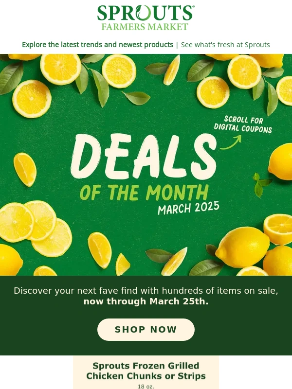 Sprouts - ? Did someone say Deals of the Month?!