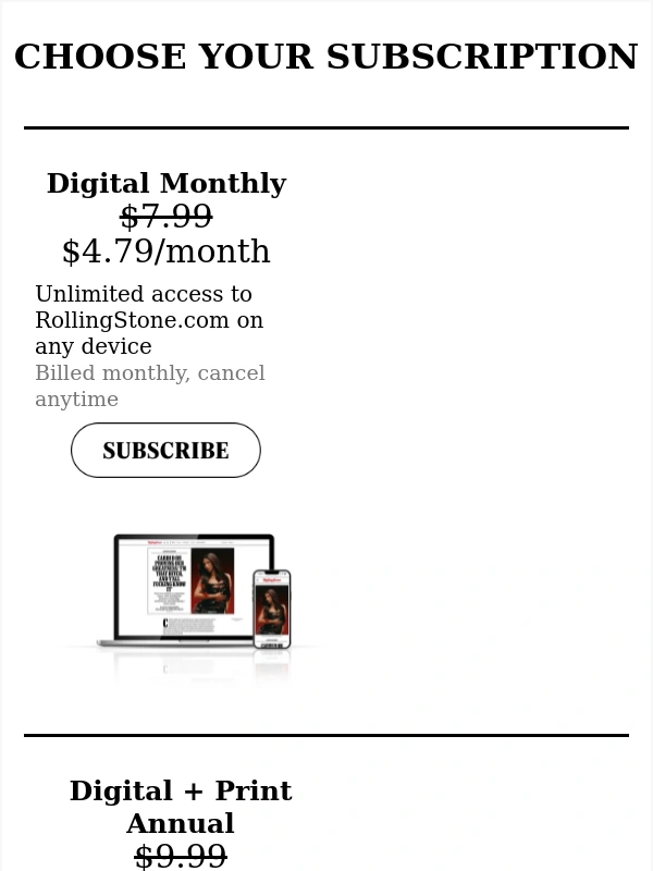 Rolling Stone - Ends Today: 40% off all of Rolling Stone