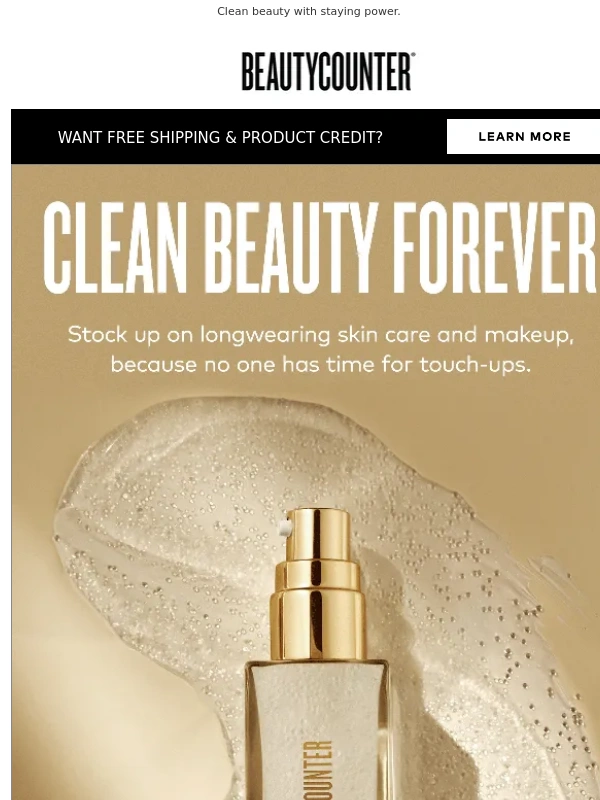 BeautyCounter - Long days need formulas that last