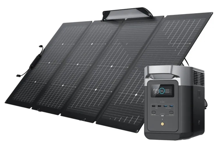 EcoFlow DELTA 2 Solar Generator + 220W Bifacial Solar Panel $817.47