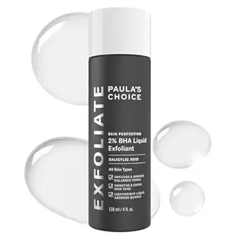 Paula's Choice SKIN PERFECTING 2% BHA Liquid Salicylic Acid Exfoliant-Facial Exfoliant for Enlarged Pores, Wrinkles & Fine Lines, Suitable for Blackhead-Prone Skin, Fragrance-Free