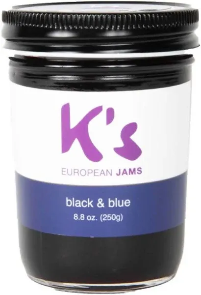 Farm2Me Black and Blue Jam Jars