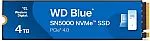 4TB WD Blue SN5000 PCIe 4.0 NVMe Internal SSD