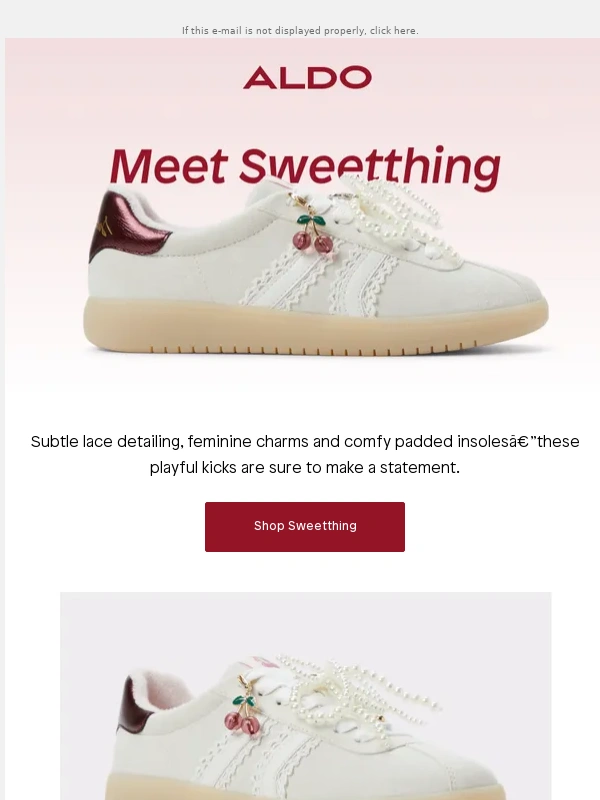 ALDO - ? The cherry on top of your sneaker game