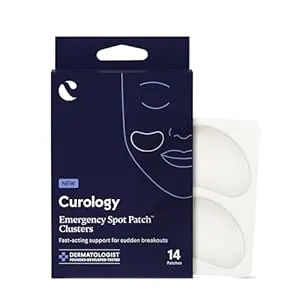 Curology Emergency Spot Pimple Patch Clusters for Breakouts, Large, Fast Acting, 14 Count