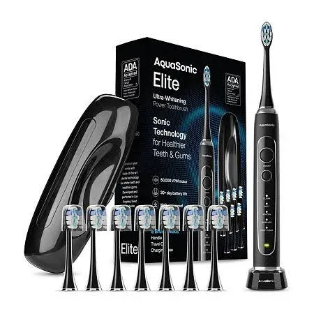 AquaSonic Elite Ultra-Whitening Power Toothbrush