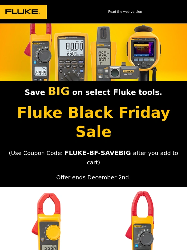 Fluke - Black Friday Sale: HUGE savings you have to see to believe