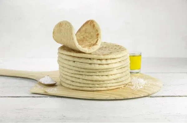 Grecian Delight 7.25 inch Thin White Pita Bread