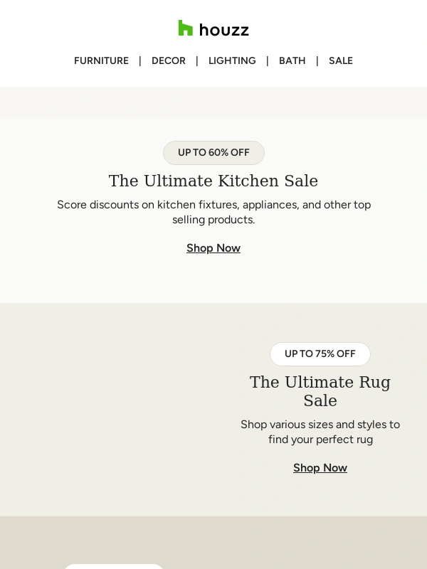 Houzz - ? This pre-summer sale’s heating up!