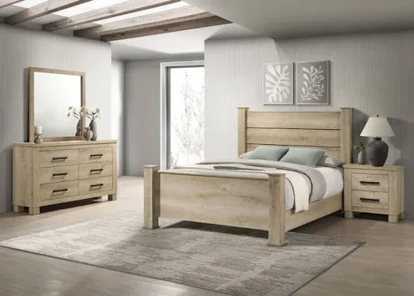 Oakglen 5-piece King Bedroom Set Weathered Oak