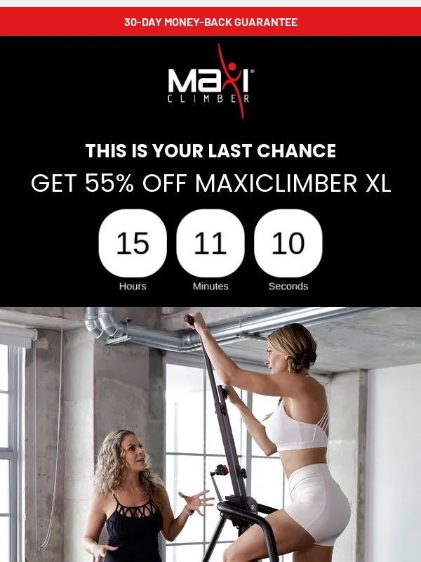 MaxiClimber - ? Final hours of Labor Day Sale ?