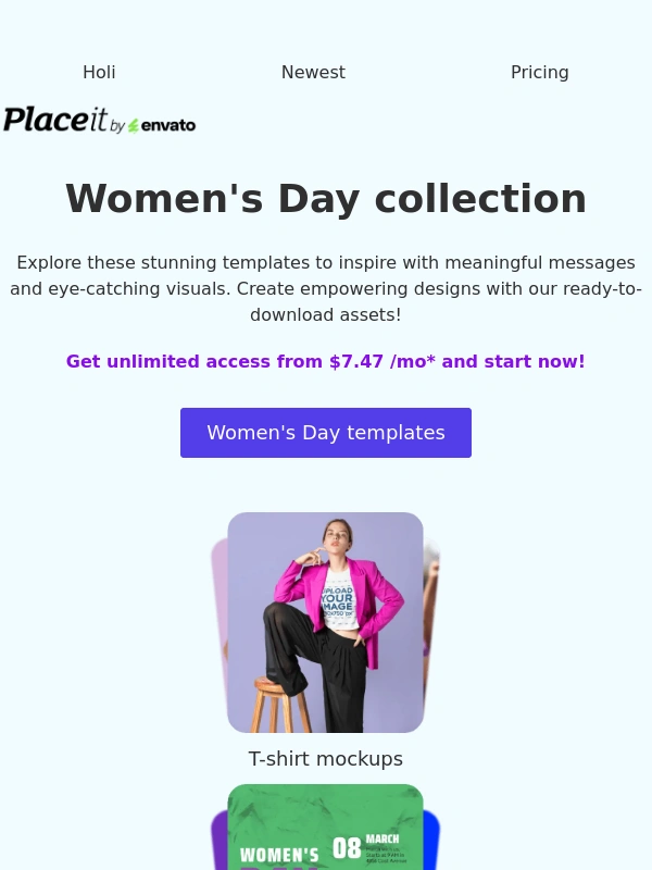 Placeit - Inspiring Women's Day templates ?