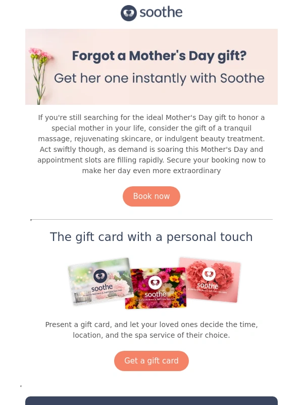 Soothe - Still looking for the perfect Mother's Day gift?