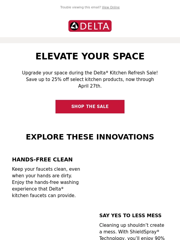 Delta Faucet - Lili,Experience the Innovation of Delta During Our Kitchen Refresh Sale