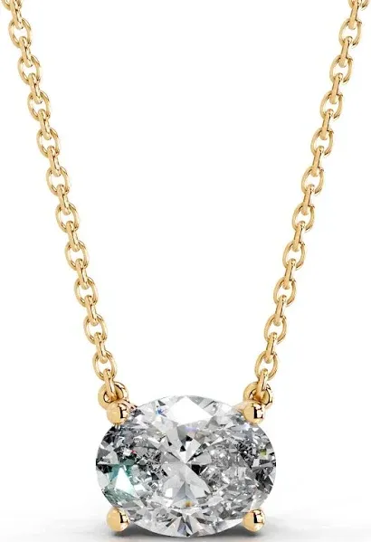 18K Yellow Gold 2 Carat Diamond Pendant