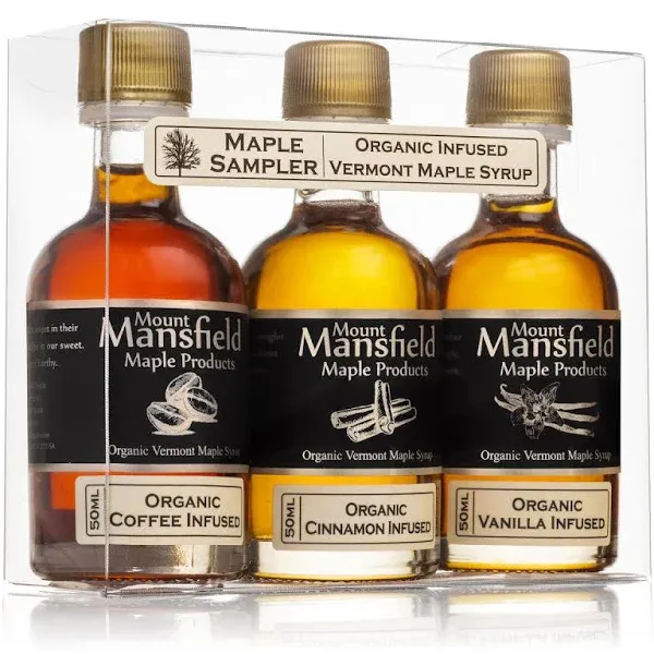 3 pack Infused Vermont Maple Syrup Sampler Set