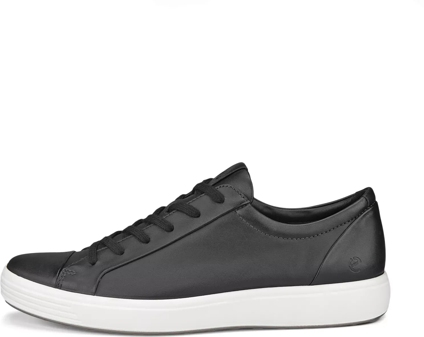 ECCO Soft 7 - Men's Leather Sneaker - Black