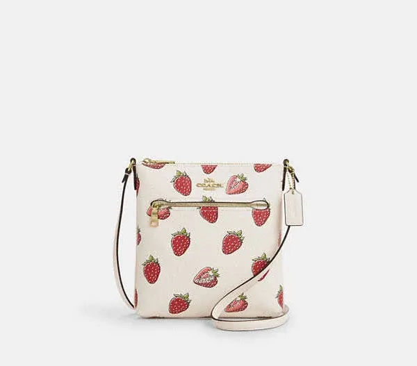 Coach Women's Mini Rowan File Bag in Strawberry Print